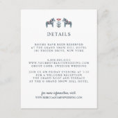 Carte D'accompagnement Scandinavian Dala Horse MARIAGE Détails de l'invit (Devant)