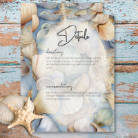 Scène Coquillages tropicaux Détails Mariage modern