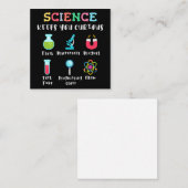 Carte D'accompagnement Science keeps you curious (Devant / Derrière)