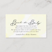 Carte D'accompagnement Script Aquarelle Jaune Demande de réservation de B (Devant)