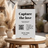 Carte D'accompagnement Script Bold Capturer le code QR Love