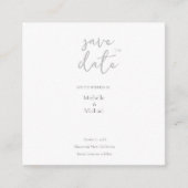 Carte D'accompagnement Script Calligraphie Mariage Moderne Enregistrer la (Devant)