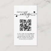 Carte D'accompagnement Script cardiaque QR Code College Fonds Arch Photo  (Devant)