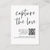 Carte D'accompagnement Script de calligraphie en gras Capture du code QR  (Devant)