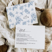 Carte D'accompagnement Script de calligraphie moderne Mariage simple