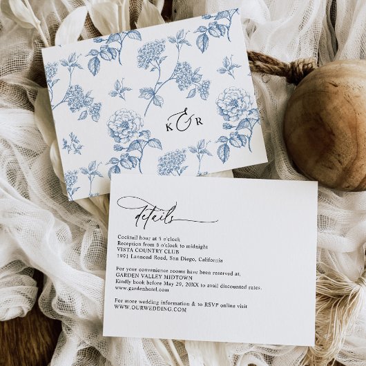 Carte D'accompagnement Script de calligraphie moderne Mariage simple