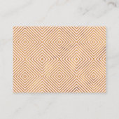 Carte D'accompagnement Script de cœurs dorés sur site Web de mariage rose (Dos)