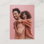 Carte D'accompagnement Script Décontracté | RSVP avec code QR et photo (Dos)