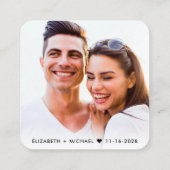 Carte D'accompagnement Script élégant QR Code Mariage RSVP (Dos)