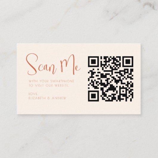 Carte D'accompagnement Script Fleur sauvage Whimsical RSVP me scanner Mar (Dos)