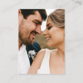 Carte D'accompagnement Script moderne Black Qr Code Détails du Mariage ph (Dos)