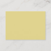 Carte D'accompagnement Script Moderne Jaune Oh Bébé Livres Simple Pour Bé (Dos)