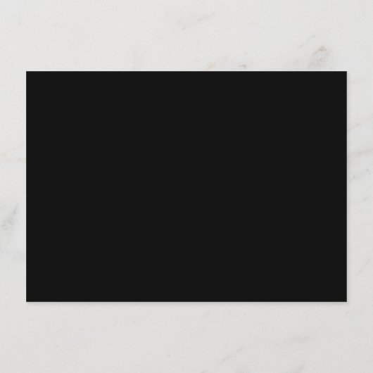 Carte D'accompagnement Script moderne Monogramme Noir Mariage Réception (Dos)
