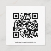 Carte D'accompagnement Script moderne QR Code Mariage N'importe quelle co (Dos)