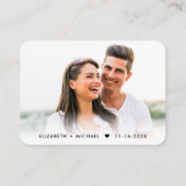 Carte D'accompagnement Script moderne QR Code Photo Cream Wedding RSVP (Dos)