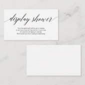 Carte D'accompagnement Script noir moderne, douche d'affichage (Devant / Derrière)