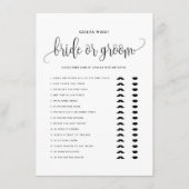 Carte D'accompagnement Script noir qu'il a dit qu'elle a dit mariée ou je (Devant)