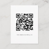 Carte D'accompagnement Script Photo QR Code Mariage RSVP (Dos)