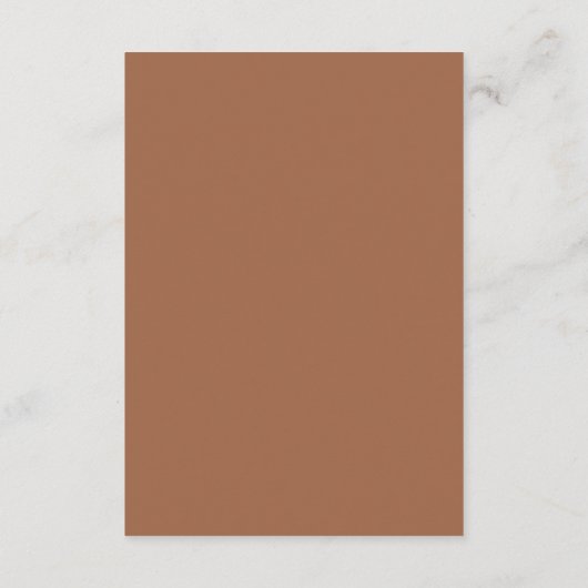Carte D'accompagnement Script rétro | Détails de l'invité Mariage (Dos)