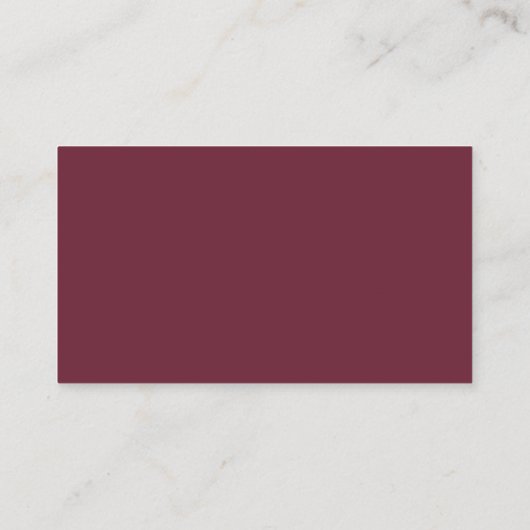 Carte D'accompagnement Script rustique, Bourgogne, Mariage Enregistrer la (Dos)