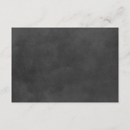 Carte D'accompagnement Script rustique Chalkboard Réception de mariage No (Dos)