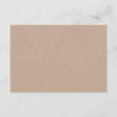 Carte D'accompagnement Script rustique, lumière à chaîne, Merci Mariage (Dos)