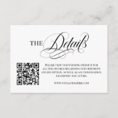 Carte D'accompagnement Script simple élégant Code QR moderne (Devant)