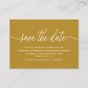 Carte D'accompagnement Script Simple Enregistrer La Date
