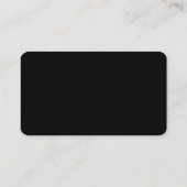 Carte D'accompagnement Script simple moderne noir et blanc RSVP (Dos)