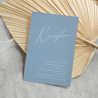 Script Whimsical | Dusty Blue Wedding Réception
