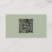 Carte D'accompagnement Script Whimsical | Site Web du code QR Mariage Sag (Dos)