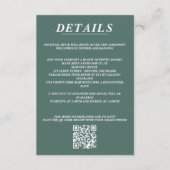 Carte D'accompagnement Scuba Couple QR Code et détails (Devant)