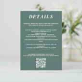 Carte D'accompagnement Scuba Couple QR Code et détails (Debout devant)