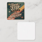 Carte D'accompagnement Se concentrer sur la marche devant vous (Devant / Derrière)