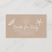 Carte D'accompagnement Sea You Soon Brown Baby Shower Book Request (Devant)