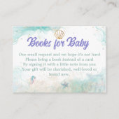 Carte D'accompagnement Seafoam Lavender Mermaid Books Request (Devant)