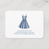 Carte D'accompagnement Seaside Stripes Celebration RSVP (Devant)