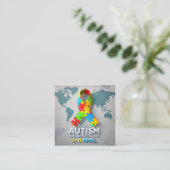 Carte D'accompagnement Sensibilisation sur l'autisme (Debout devant)