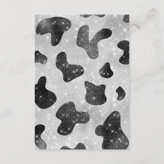 Carte D'accompagnement Séquins de Parties scintillant brillant noir brill (Dos)