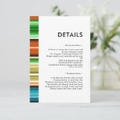 Carte D'accompagnement Serape été | Détails (Debout devant)