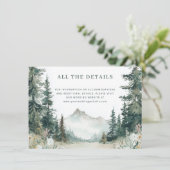 Carte D'accompagnement Serene Mountain Wedding (Debout devant)