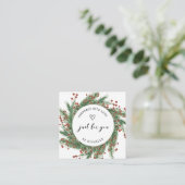 Carte D'accompagnement Serre De Vacances Faite À La Main Avec Merci De Sc (Debout devant)