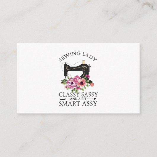 Carte D'accompagnement Sewing Lady Class Sassy And A Bit Smart Assy (Devant)