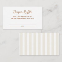 Sexe Ecru Stripes Diaper Raffin