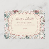 Carte D'accompagnement Shabby Chic Rose Garden Diapper Raffle (Devant)