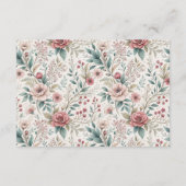 Carte D'accompagnement Shabby Chic Rose Garden Diapper Raffle (Dos)