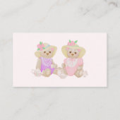 Carte D'accompagnement Shabby Rose Baby shower Déchets Raffle (Dos)