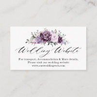 Shades de Dusty Purple Bloom Moody Site Mariage