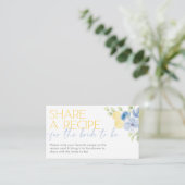 Carte D'accompagnement Share a recipe card Main Squeeze Bridal Shower (Debout devant)