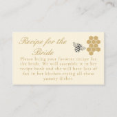 Carte D'accompagnement She Found Her Honey Bridal Shower Recipe Request (Devant)